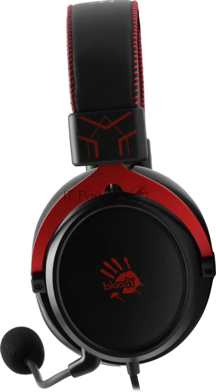 Наушники с микрофоном A4Tech Bloody M590i красный/черный 1м мониторные USB оголовье
