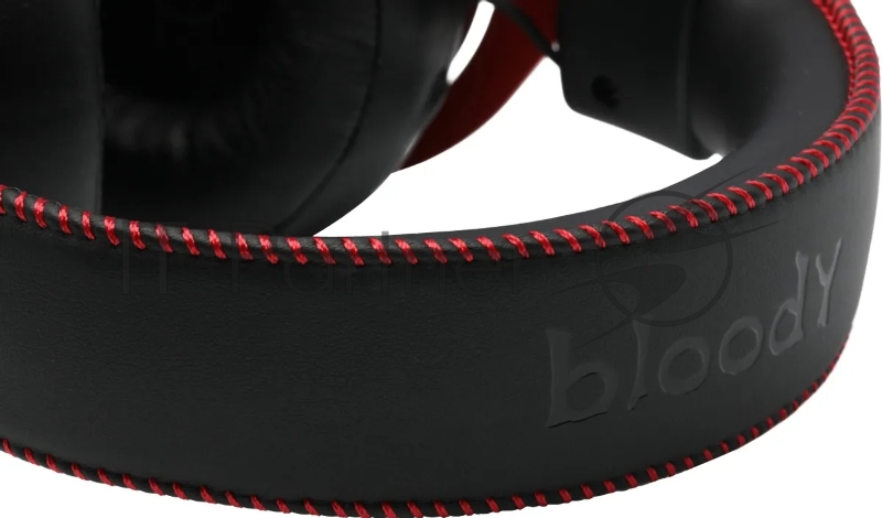 Наушники с микрофоном A4Tech Bloody M590i красный/черный 1м мониторные USB оголовье