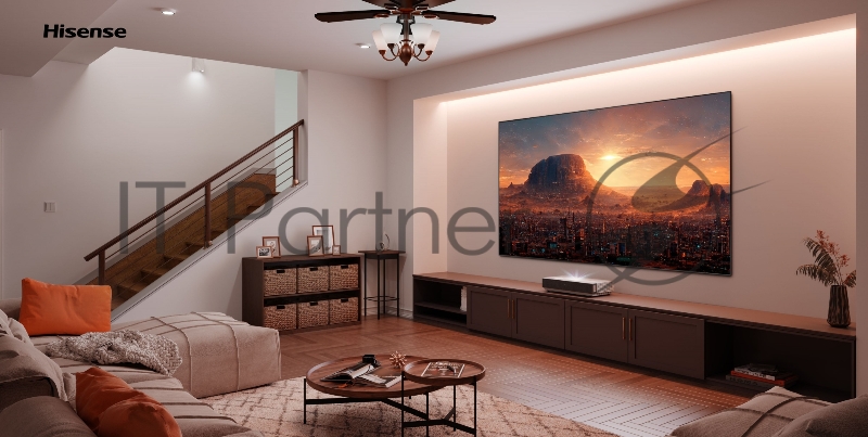 Телевизор LED Hisense 100 Laser TV 100L5H черный 4K Ultra HD 100Hz DVB-T DVB-T2 DVB-C DVB-S DVB-S2 WiFi Smart TV