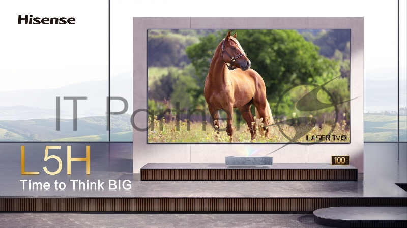 Телевизор LED Hisense 100 Laser TV 100L5H черный 4K Ultra HD 100Hz DVB-T DVB-T2 DVB-C DVB-S DVB-S2 WiFi Smart TV