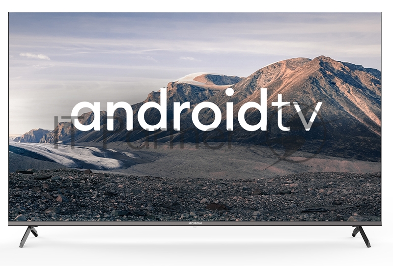 Телевизор LED Hyundai 65 H-LED65BU7006 Android TV Frameless Metal черный/серебристый 4K Ultra HD 60Hz DVB-T DVB-T2 DVB-C DVB-S DVB-S2 USB WiFi Smart TV