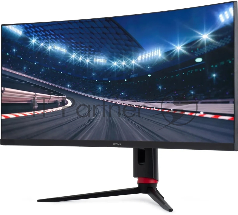 Монитор Digma 34 Overdrive 34A710Q черный VA LED 1ms 21:9 HDMI M/M матовая HAS Piv 450cd 178гр/178гр 3440x1440 G-Sync DP 2K USB 7.1кг