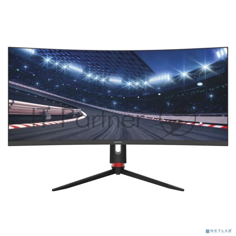 Монитор Digma 34 Overdrive 34A710Q черный VA LED 1ms 21:9 HDMI M/M матовая HAS Piv 450cd 178гр/178гр 3440x1440 G-Sync DP 2K USB 7.1кг
