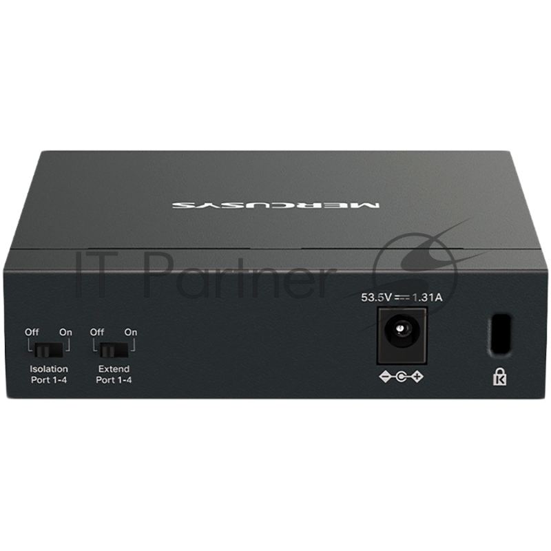 Настольный коммутатор Mercusys MS105GP с 5 гигабитными портами (4 порта PoE+)