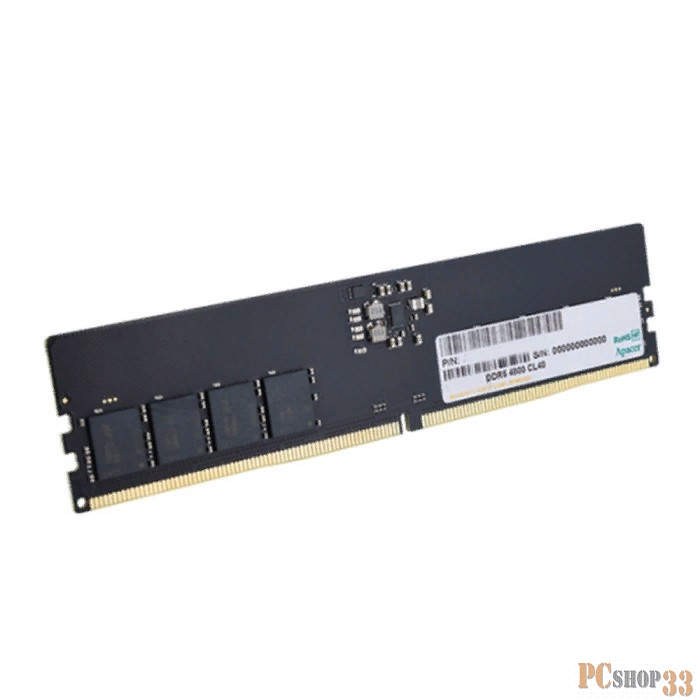 Оперативная память Apacer DDR5 32GB 4800 MT/s CL40 FL.32G2A.PTH