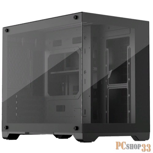 Корпус 1STPLAYER MEGAVIEW MV6-T Black / mATX / MV6-TP-BK