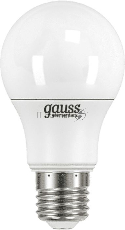Лампа светодиодная Gauss Elementary 7Вт цок.:E27 груша 220B 4100K св.свеч.бел.нейт. A60 (упак.:10шт) (23227A)