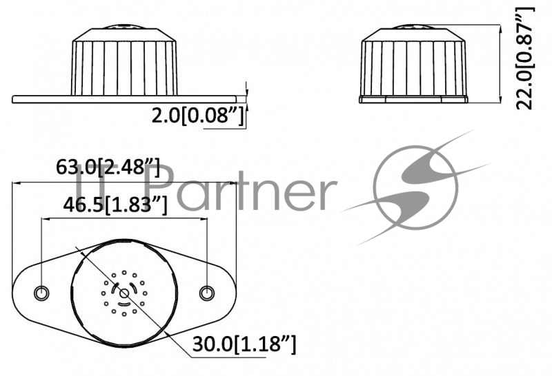 Микрофон проводной Dahua DH-HAP100 черный