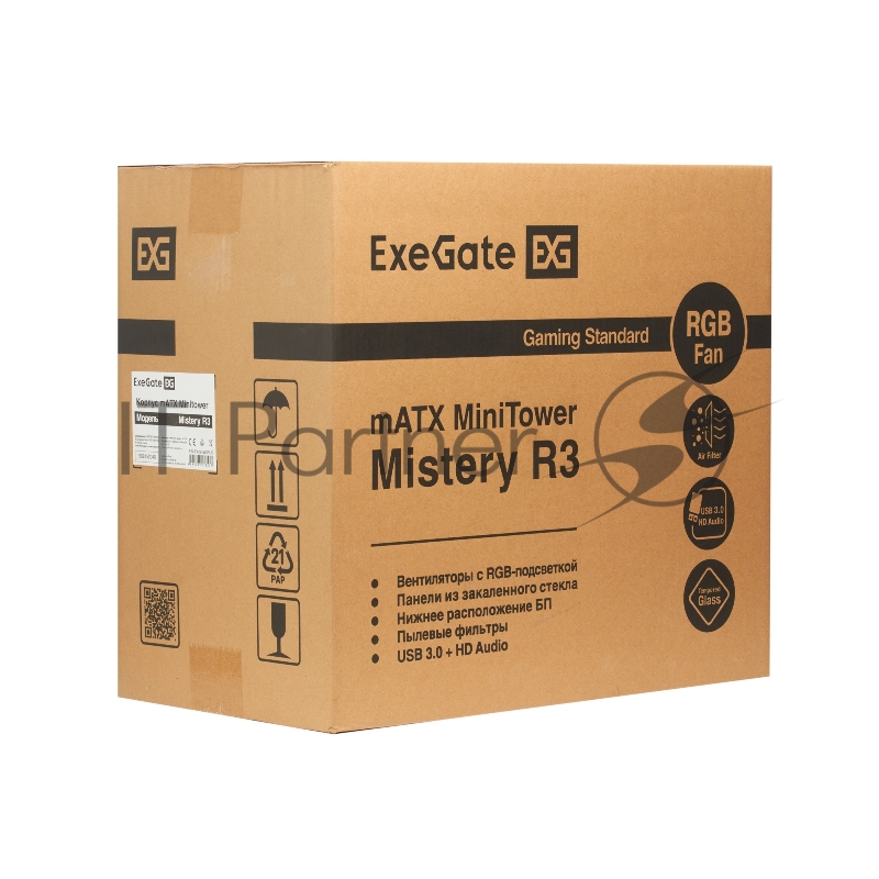 Корпус Minitower ExeGate Mistery R3