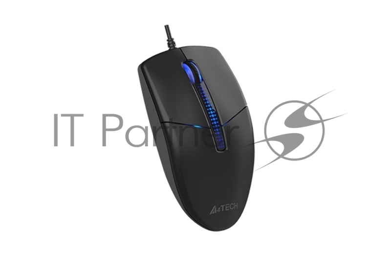 Мышь A4Tech N-530 черный оптическая (1200dpi) USB (3but)