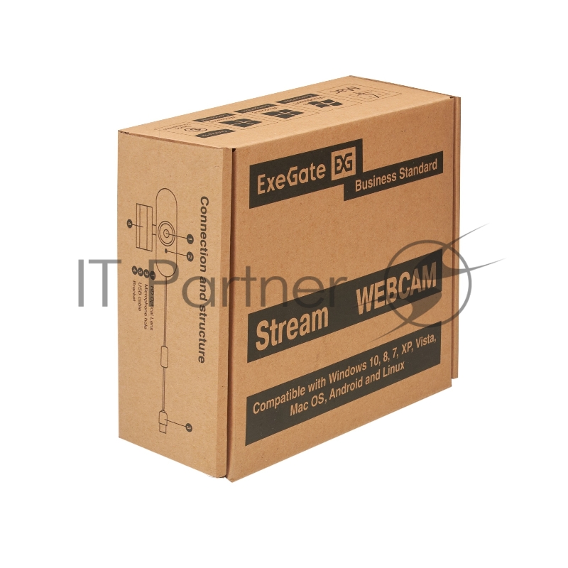 Веб-камера ExeGate Stream C925 Wide FullHD T-Tripod