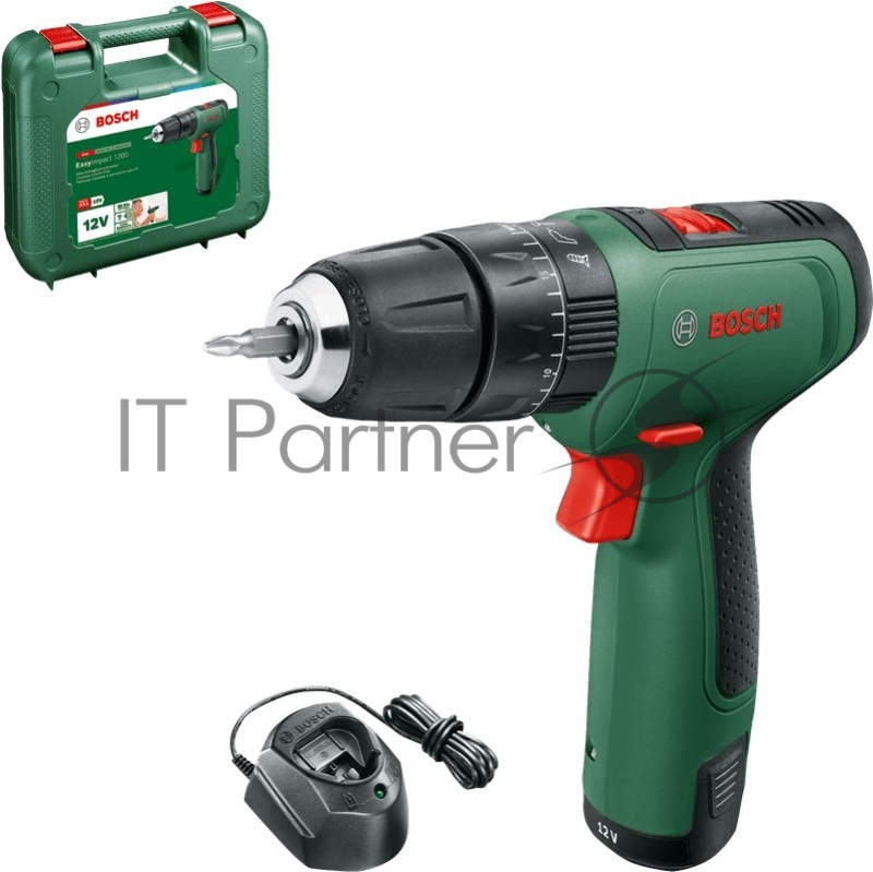 Дрель-шуруповерт Bosch EasyImpact 1200 аккум. патрон:быстрозажимной (06039D3104)
