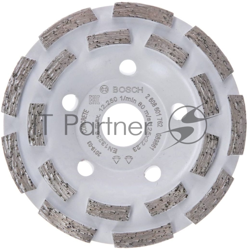 Чашка по бет. Bosch Expert (2608601762) d=125мм d(посад.)=22.23мм (угловые шлифмашины) (упак.:1шт)