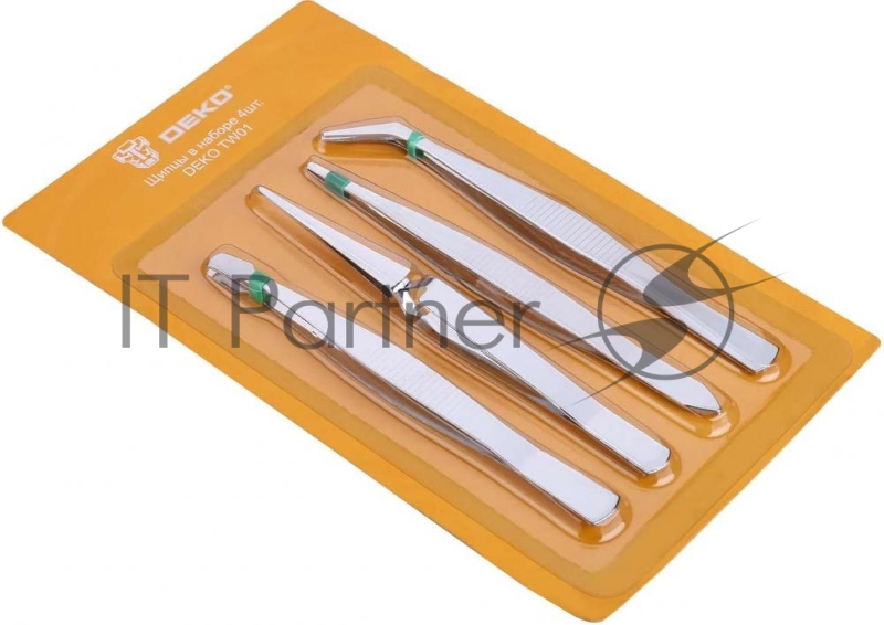 Набор пинцетов Deko TW01 4 предмета