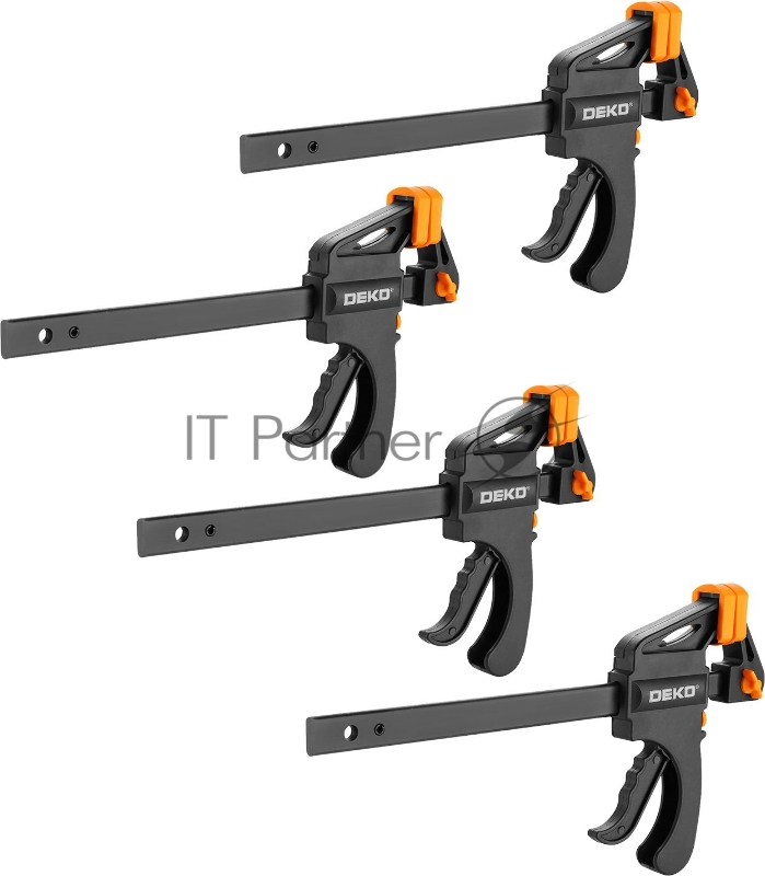 Набор струбцин Deko CL150-4 4 предмета (жесткий кейс)