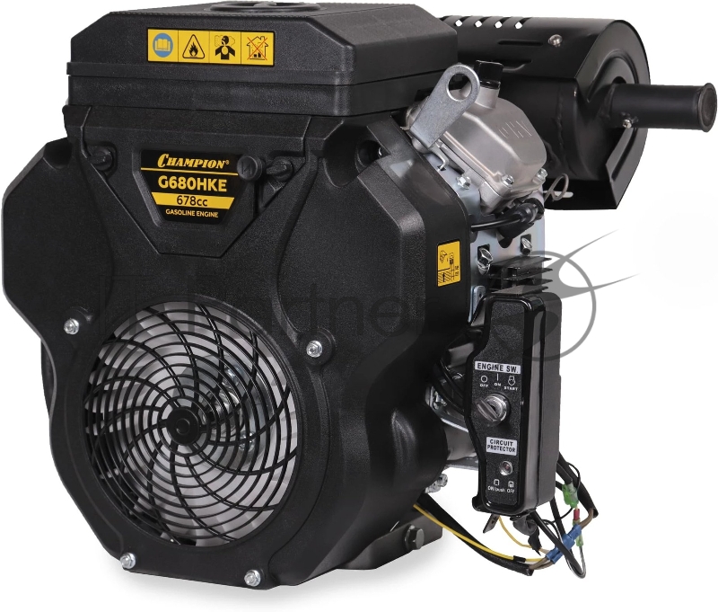 Двигатель бензиновый Champion G680HKE 4-х тактный 21л.с. 15.5кВт для садовой техники