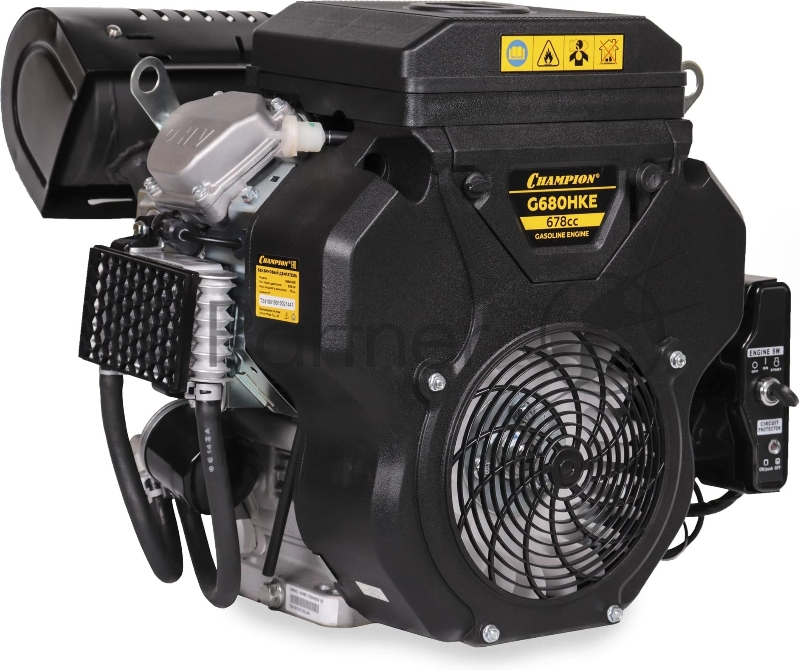 Двигатель бензиновый Champion G680HKE 4-х тактный 21л.с. 15.5кВт для садовой техники