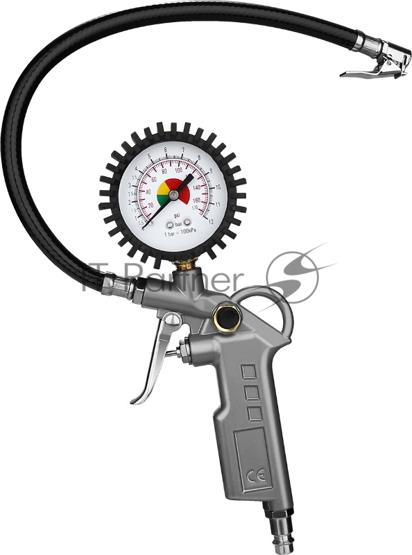 Пистолет для накачки шин Deko DKTG01 100л/мин серый/серебристый