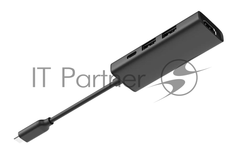 Разветвитель USB-C A4Tech DST-40C 2порт. серый