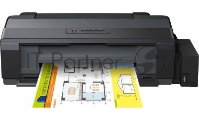 Принтер Epson L1300, 4-цветный струйный СНПЧ A3+, 15 (5.5 цв) стр/мин, 5760x1440 dpi, подача: 100 лист., вывод: 50 лист., USB, печать фотографий (старт.чернила - около 7100 ч/б документов А4 и 5700 цветных документов А4)
