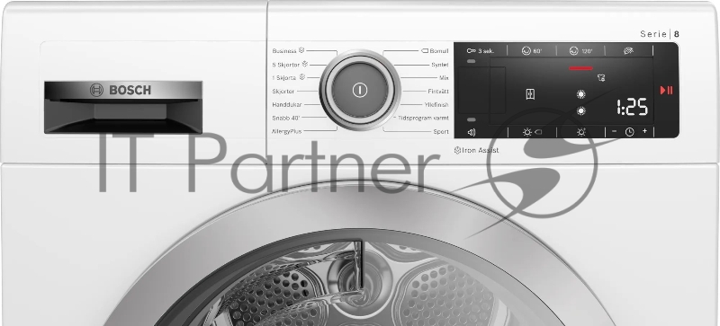 Сушильная машина Bosch WTX80KL9SN кл.энер.:A++ макс.загр.:9кг белый