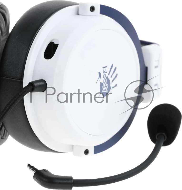 Наушники с микрофоном A4Tech Bloody M590i синий/белый 1м мониторные USB оголовье (M590I SPORTS NAVY)