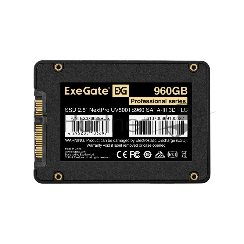 Накопитель SSD 2.5 1.92Tb ExeGate NextPro UV500TS1920 (SATA-III, 3D TLС)