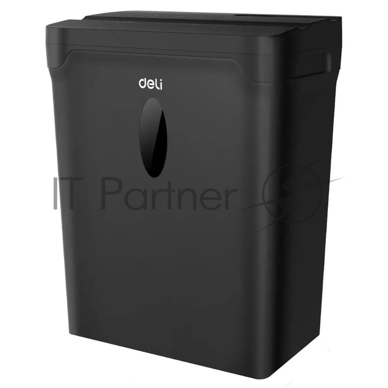 Шредер Deli ET014 черный с автоподачей (секр.P-4) фрагменты 5лист. 10лтр. пл.карты