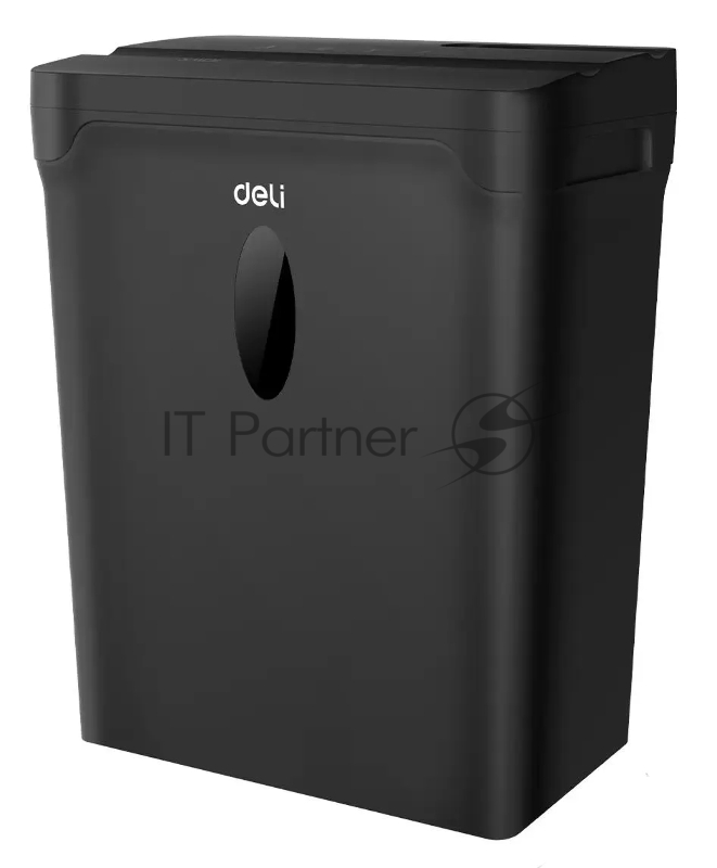 Шредер Deli ET015 черный (секр.P-4) фрагменты 5лист. 10лтр. пл.карты