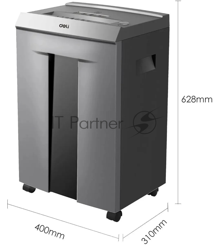 Шредер Deli ET096 серебристый (секр.P-5) фрагменты 16лист. 30лтр. CD