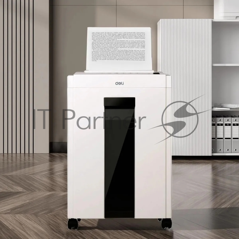 Шредер Deli ET053 белый (секр.P-4) фрагменты 16лист. 23лтр.