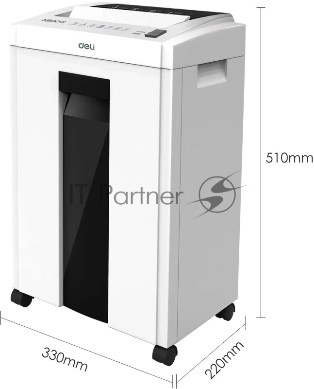 Шредер Deli ET051 белый (секр.P-4) фрагменты 10лист. 16лтр.