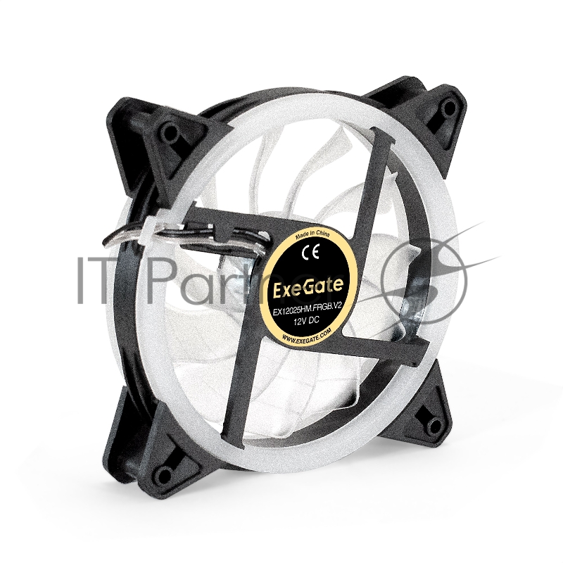 Вентилятор 12В DC ExeGate EX12025HM.FRGB.V2 (120x120x25 мм, Hydraulic bearing (гидродинамический), Molex, 1100RPM, 20dBA)