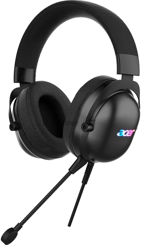 Наушники с микрофоном Acer AHW122 черный 2.1м мониторные USB оголовье (ZL.HDSCC.01U)