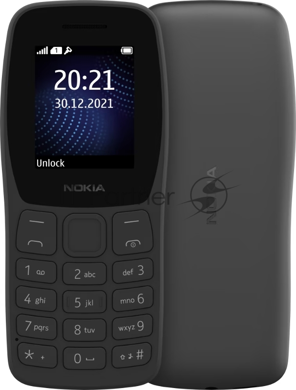 Мобильный телефон Nokia 105 TA-1428 DS CHARCOAL (11SIAB01A01)