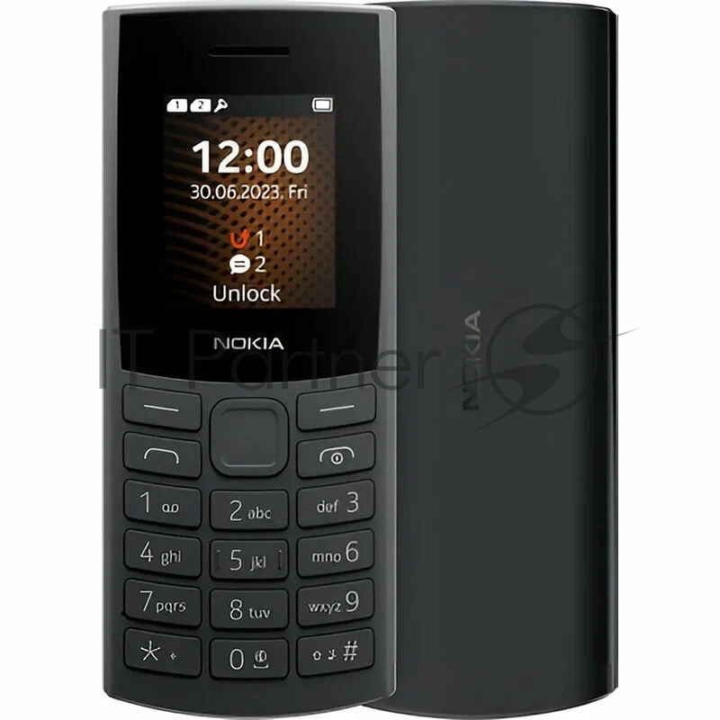 Мобильный телефон Nokia 106 TA-1564 DS CHARCOAL (1GF019BPA2C02)
