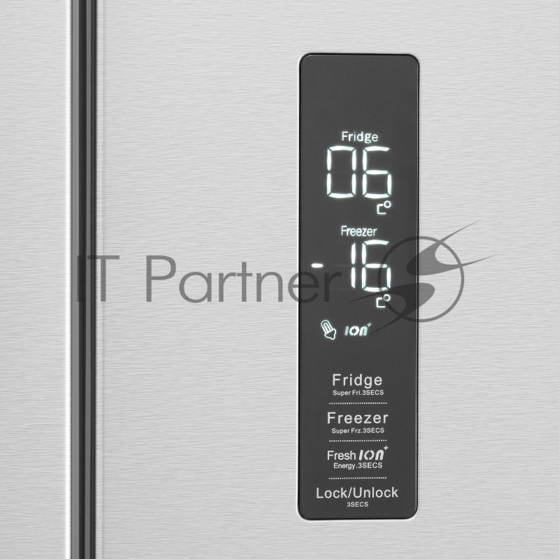 Холодильник Hyundai CM5082FIX 3-хкамерн. нержавеющая сталь (трехкамерный)