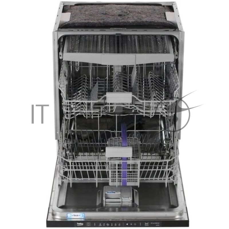 Встраиваемая посудомоечная машина Beko BDIN16520Q, полноразмерная, ширина 59.8см, полновстраиваемая, загрузка 15 комплектов, белый