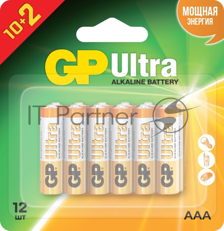 Батарея GP Ultra 24AU-2CR12 AAA (12шт) блистер
