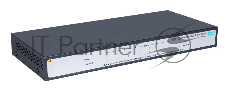 Коммутатор HPE 1420 8G PoE+ JH330A неуправляемый 19U 8x10/100/1000BASE-T