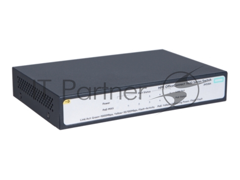 Коммутатор HP JH328A HPE 1420 5G PoE+ Switch( Unmanaged, 5*10/100/1000 Poe+ 32W, QoS, Fanless)