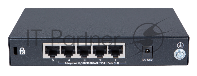 Коммутатор HP JH328A HPE 1420 5G PoE+ Switch( Unmanaged, 5*10/100/1000 Poe+ 32W, QoS, Fanless)