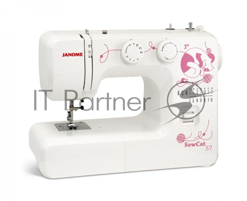 Швейная машина Janome Sew Cat 57 белый/рисунок