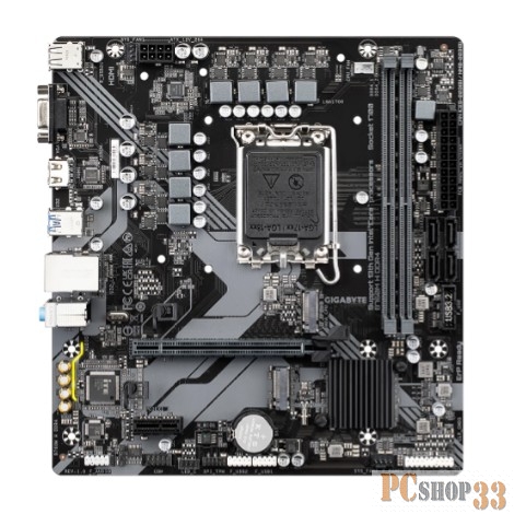 Материнская плата Gigabyte B760M H DDR4 Soc-1700 Intel B760 2xDDR4 mATX AC`97 8ch(7.1) GbLAN RAID+VGA+HDMI