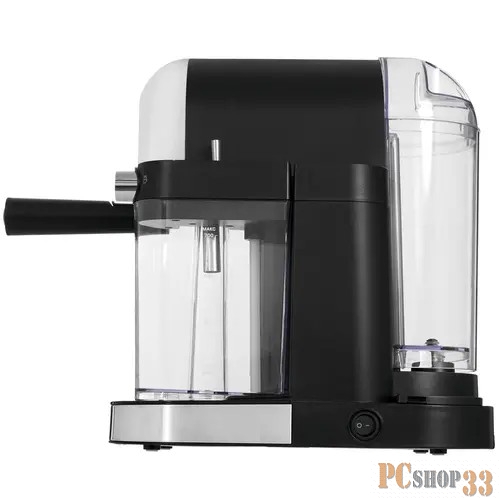 Кофеварка рожковая Kitfort КТ-7112 1470Вт черный/серебристый