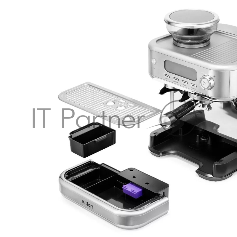 Кофемашина Kitfort КТ-7113 1480Вт нержавеющая сталь