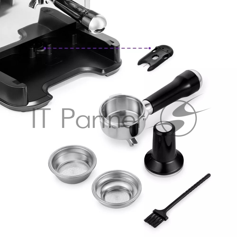 Кофемашина Kitfort КТ-7113 1480Вт нержавеющая сталь