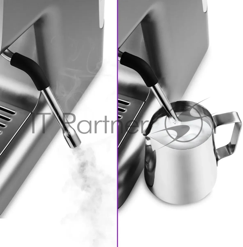 Кофемашина Kitfort КТ-789 1550Вт серебристый