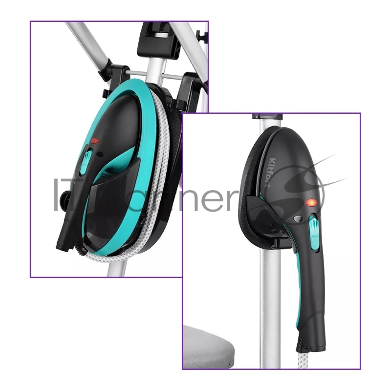 Гладильная система Kitfort КТ-992-2 1200Вт черный/бирюзовый