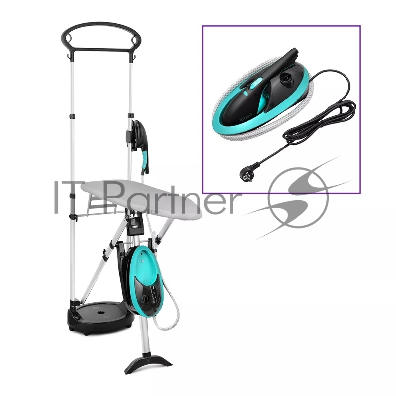 Гладильная система Kitfort КТ-992-2 1200Вт черный/бирюзовый